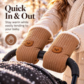 Thickened Fleece Warm Baby Stroller Gloves