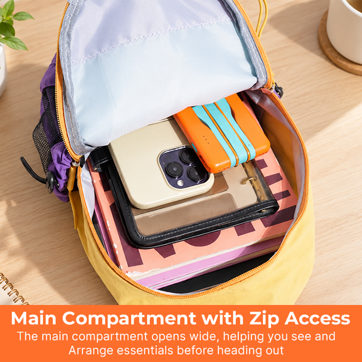 🎒Unisex Lightweight Color Block Nylon Mini Backpack – Compact & Water-Resistant Daypack for Every Adventure! 🌈🚶‍♂️