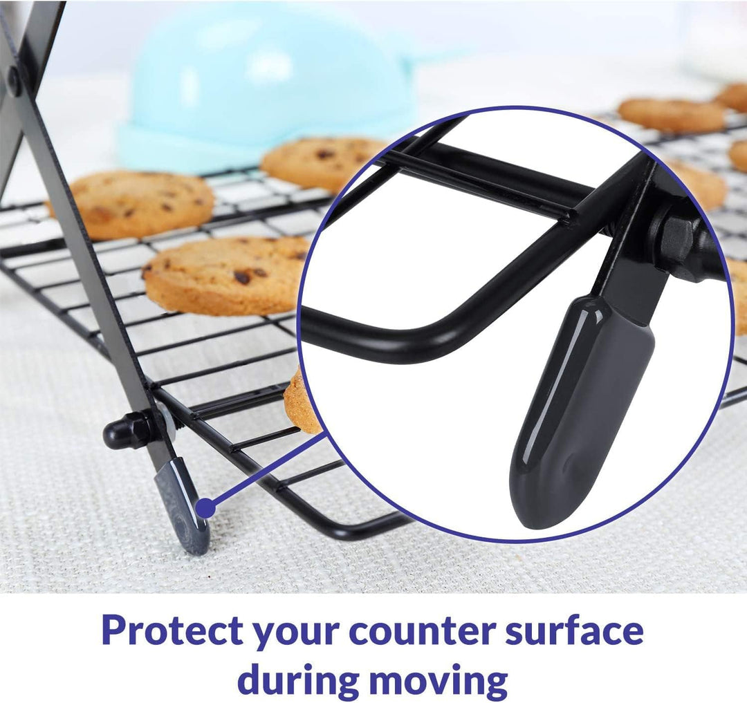 🍪 3/4-Tier Collapsible Cooling Rack – Expand to Bake, Collapse to Save Space!