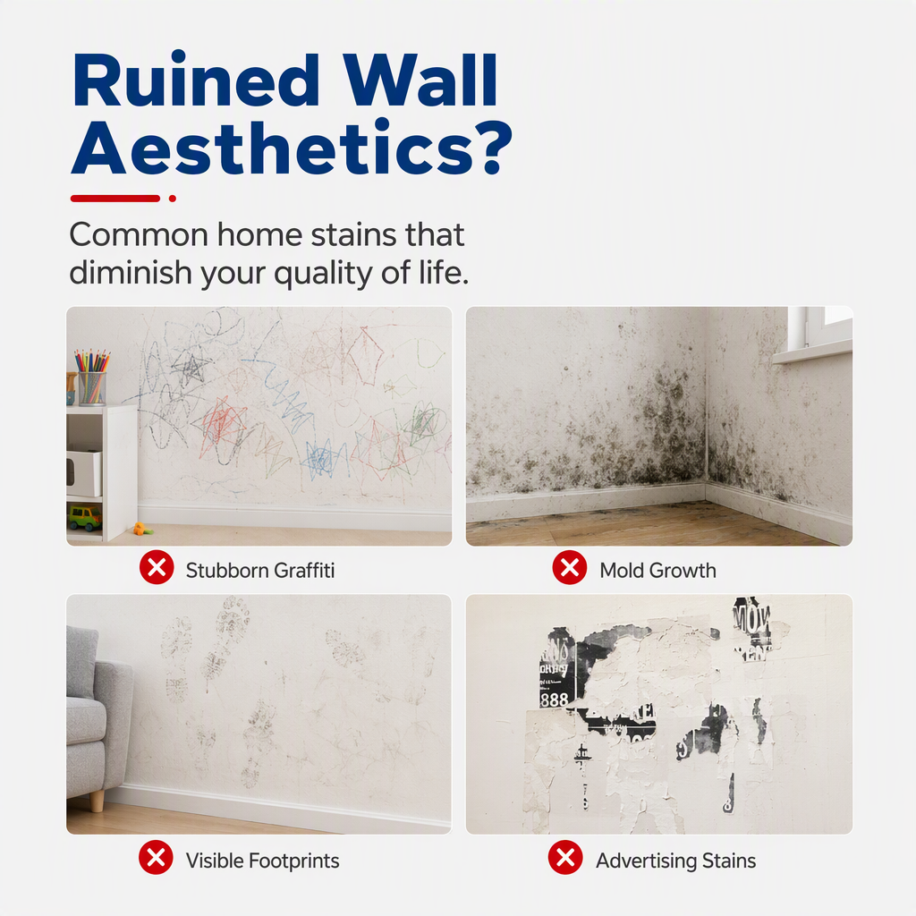 🔥PROMO 50%! Waterproof wall repair paste 🧱 With built-in roller, easy repair without extra tools ✨🖌️