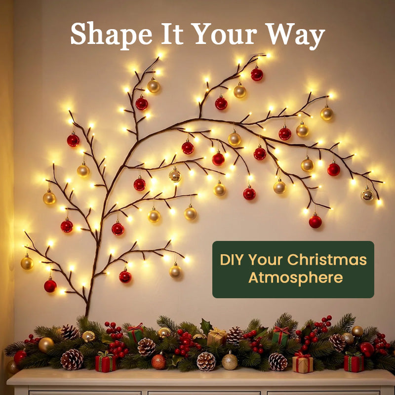 Christmas Branch Wall Lights