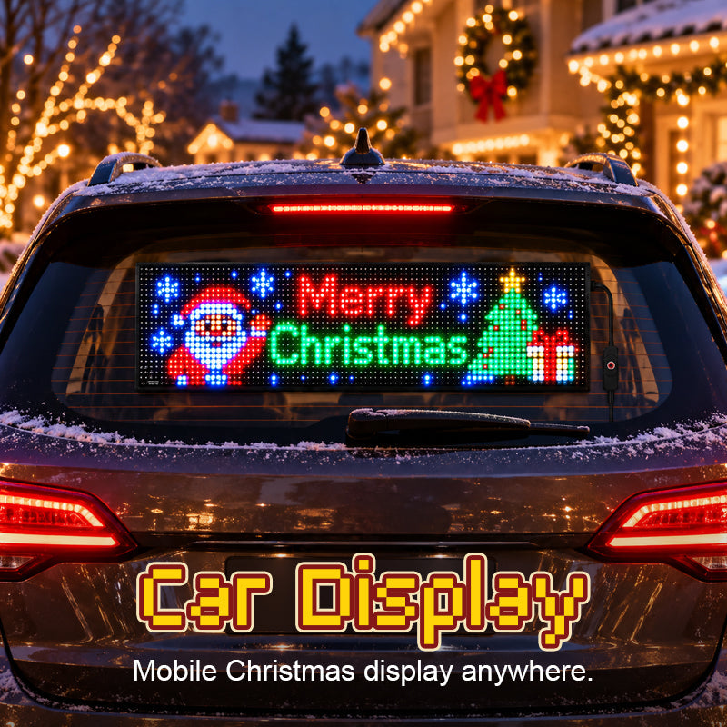 Animated Christmas LED Car Display