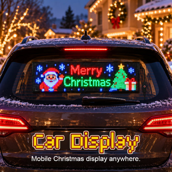 Animated Christmas LED Car Display