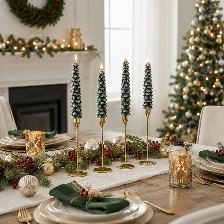 (🎅Early Christmas Sale-49% OFF) Flameless Taper Candles 🕯