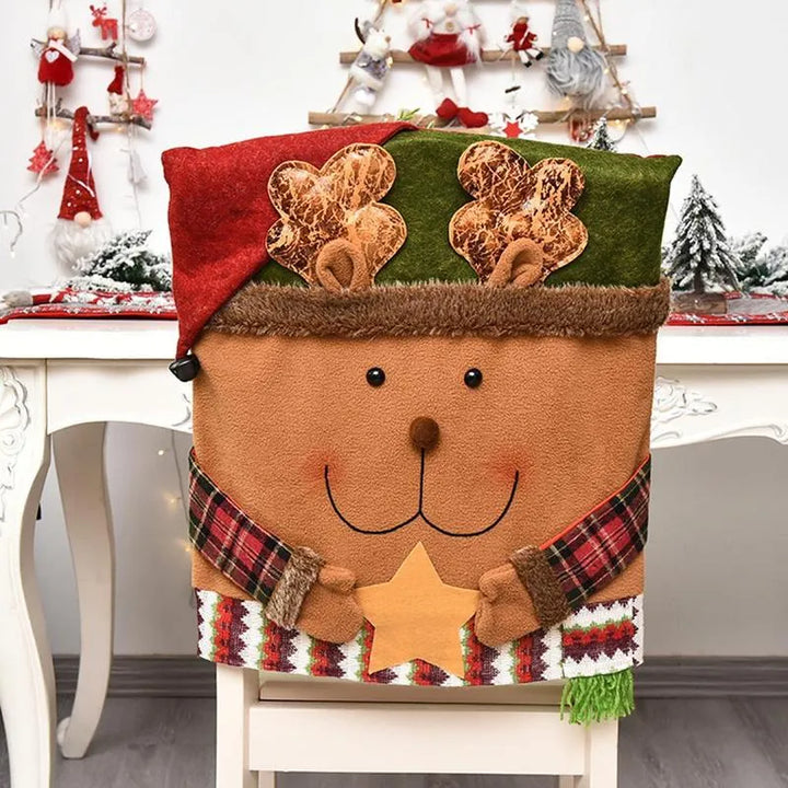 (🎅Early Christmas Sale-49% OFF) Cute Christmas Themed Chair Cover🎄