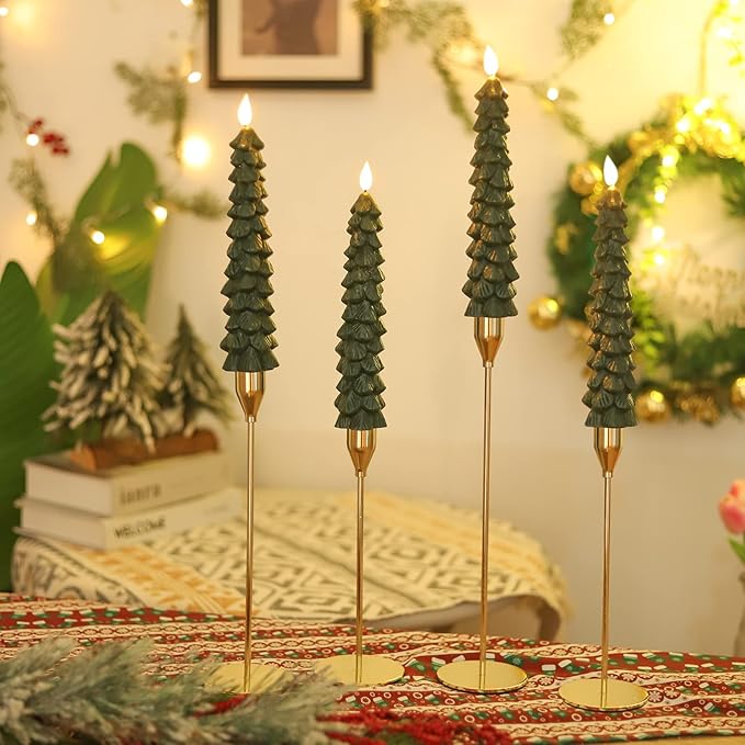 (🎅Early Christmas Sale-49% OFF) Flameless Taper Candles 🕯