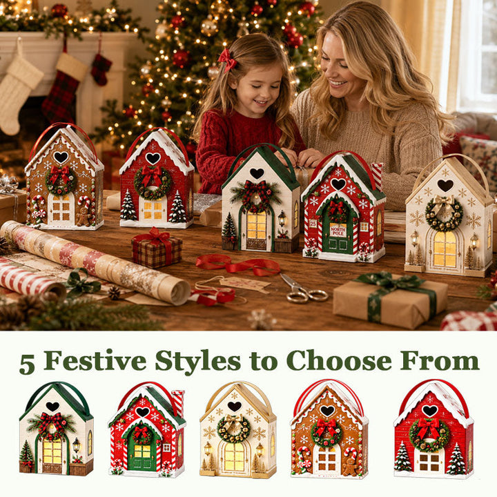 Christmas Village Gift House Boxes