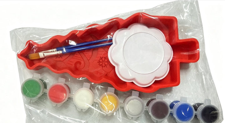 🎄 DIY Christmas Tree Mold & Paint Craft Kit