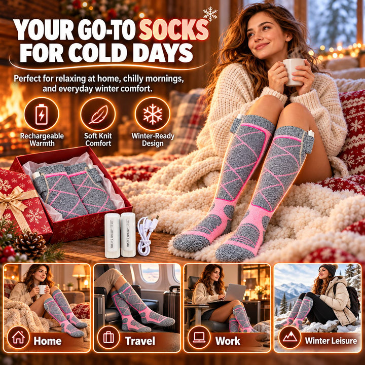 🔥 ThermoWarm Rechargeable Heated Socks – Say Goodbye to Cold Feet in Minutes