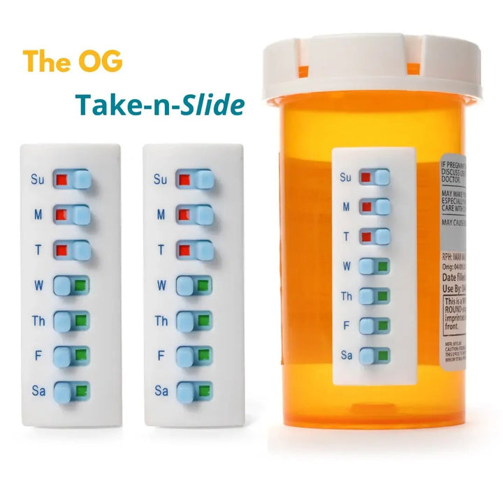 Reusable Medication Tracker For Pill, Vitamin & Pet Bottles, Prevent Missed Doses