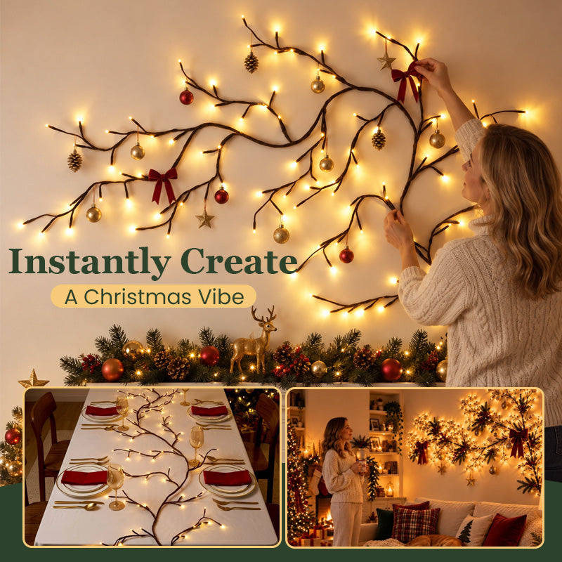 Christmas Branch Wall Lights