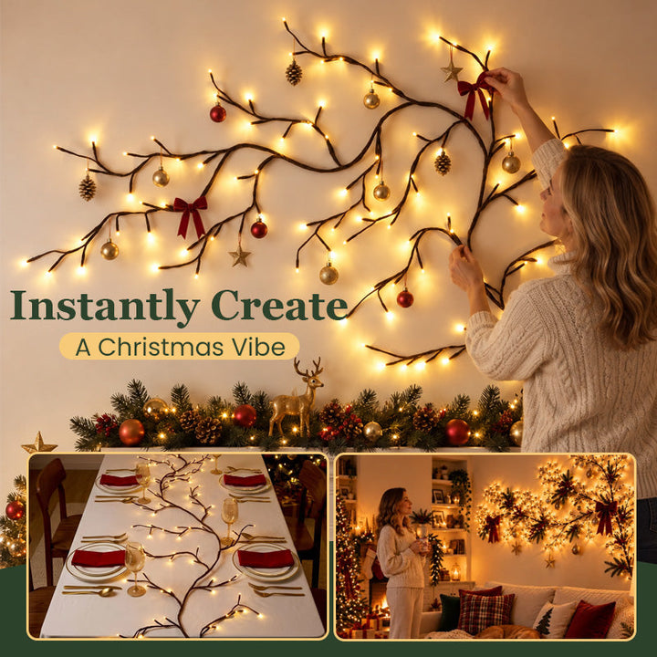 Christmas Branch Wall Lights