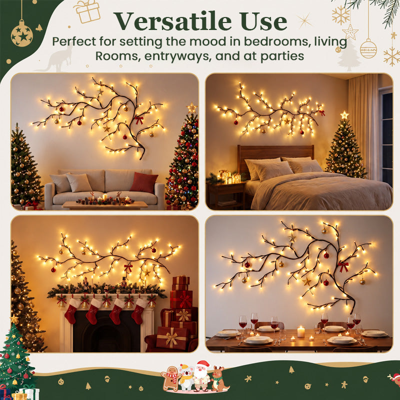 Christmas Branch Wall Lights