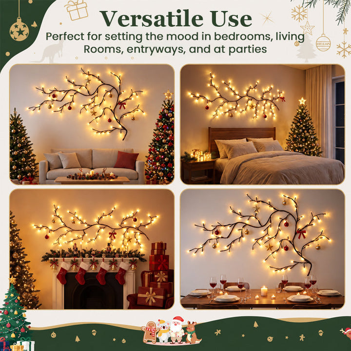 Christmas Branch Wall Lights