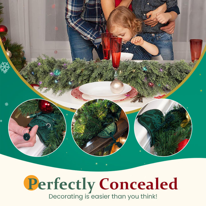 Christmas Garland Railing Ties