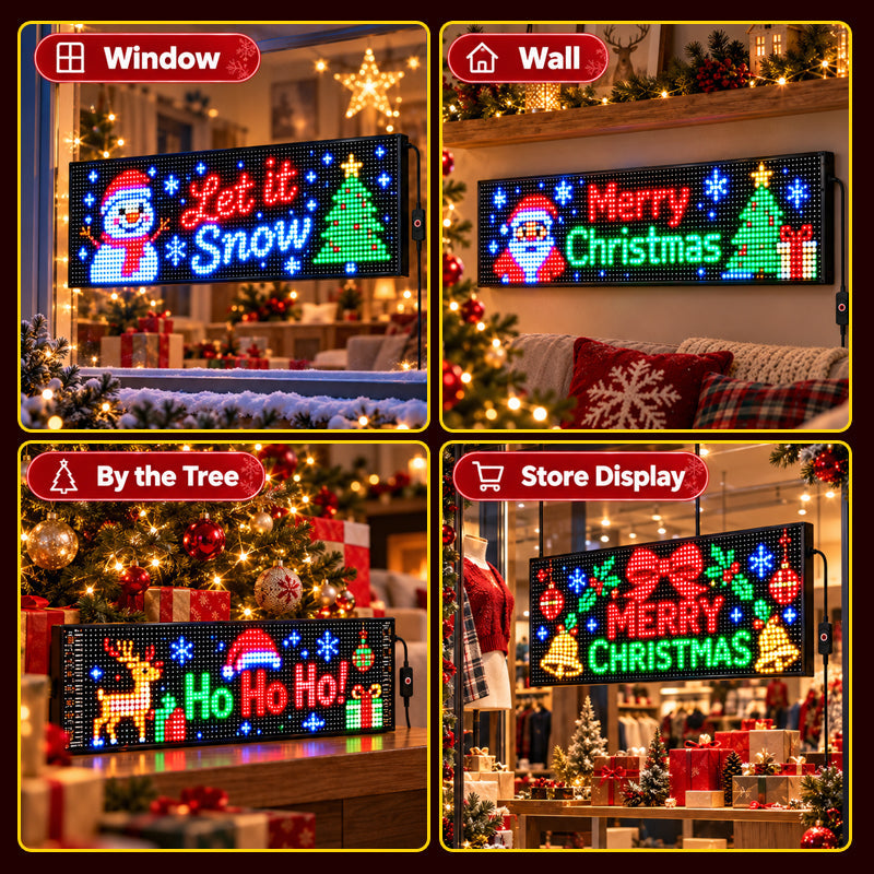 Animated Christmas LED Car Display