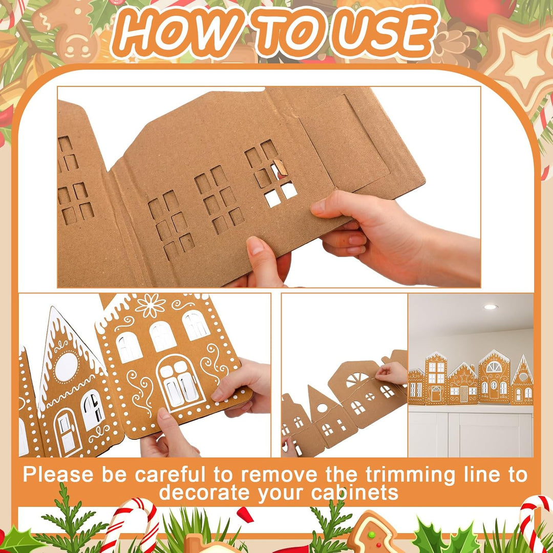 Christmas Gingerbread Village Light-Up Decor