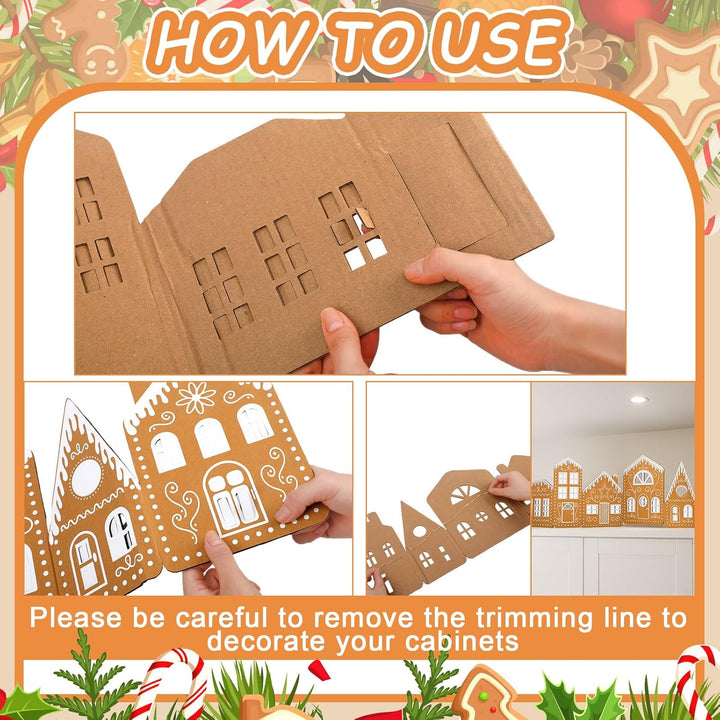 Christmas Gingerbread Village Light-Up Decor