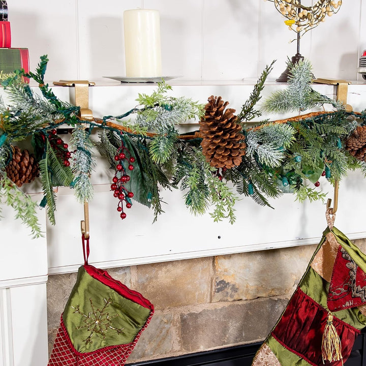 🛒Fireplace Stocking and Garland Hanger
