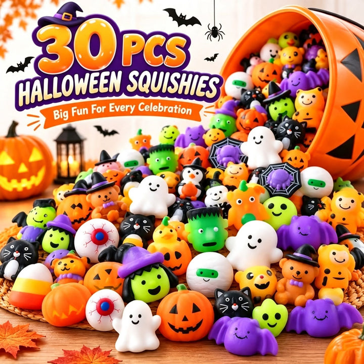 (🎁Last Day 49% OFF)🎃30PCS Halloween Mochi Squishy Toys