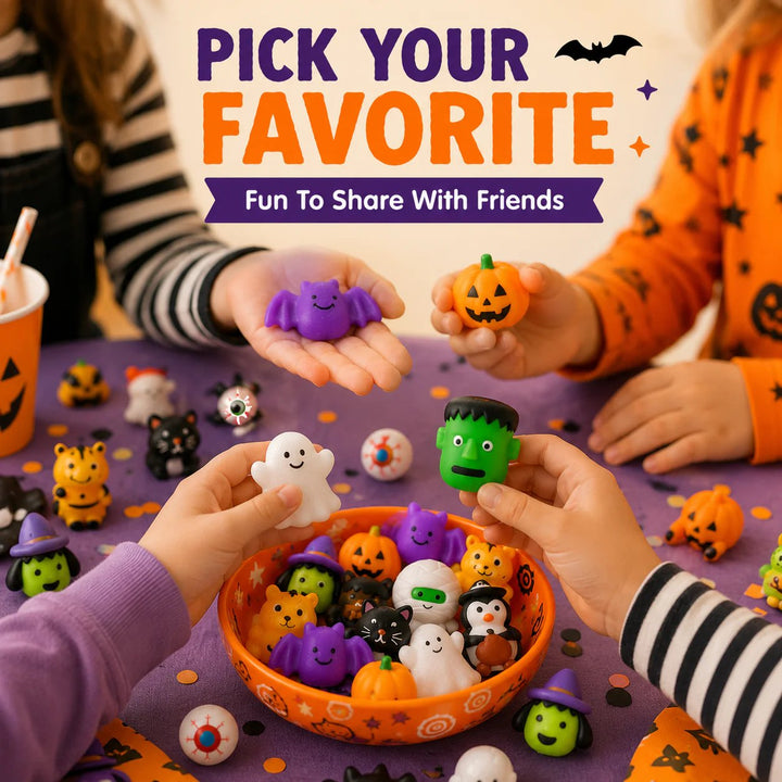 (🎁Last Day 49% OFF)🎃30PCS Halloween Mochi Squishy Toys