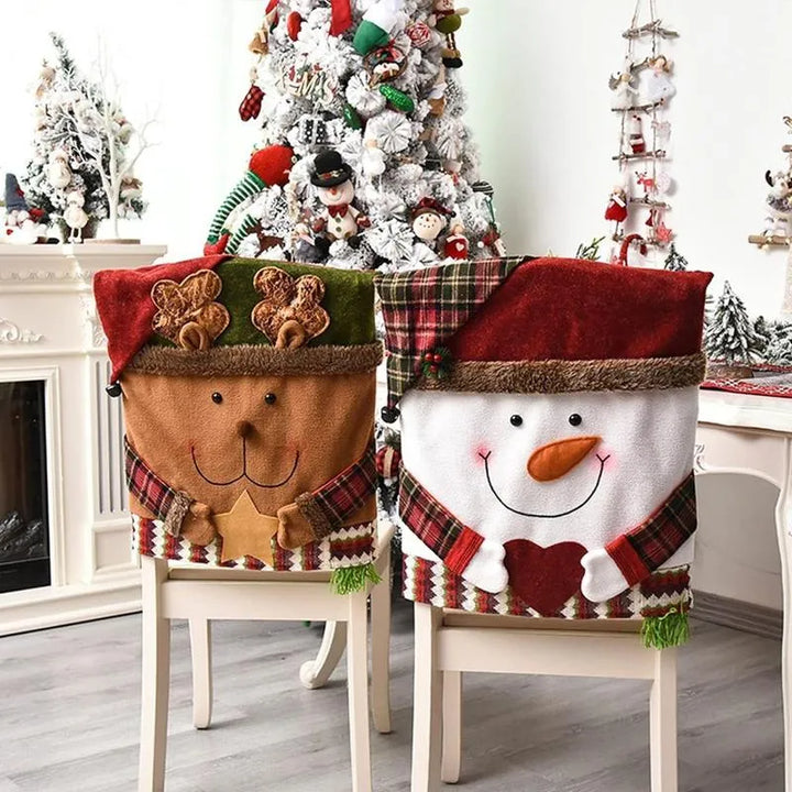 (🎅Early Christmas Sale-49% OFF) Cute Christmas Themed Chair Cover🎄