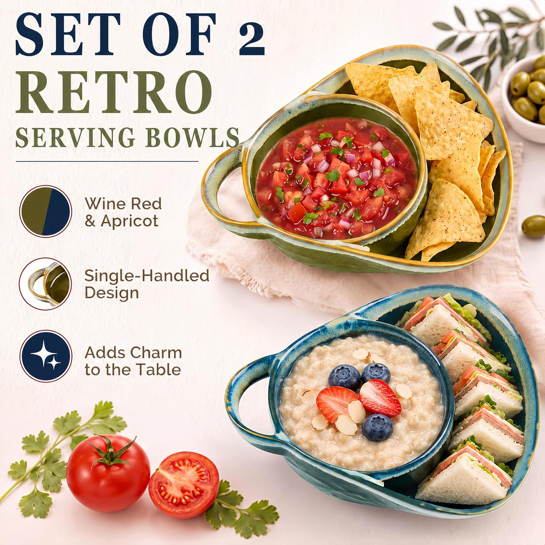 🎅(Early Christmas Sale-49% OFF) 2-in-1 Anti-Soggy Cereal & Dip Bowl Set🥣