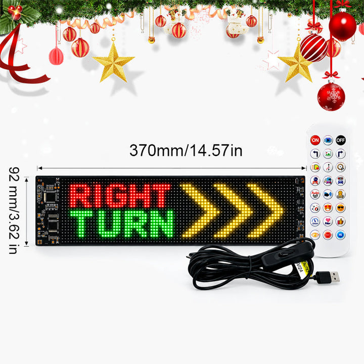 Animated Christmas LED Car Display