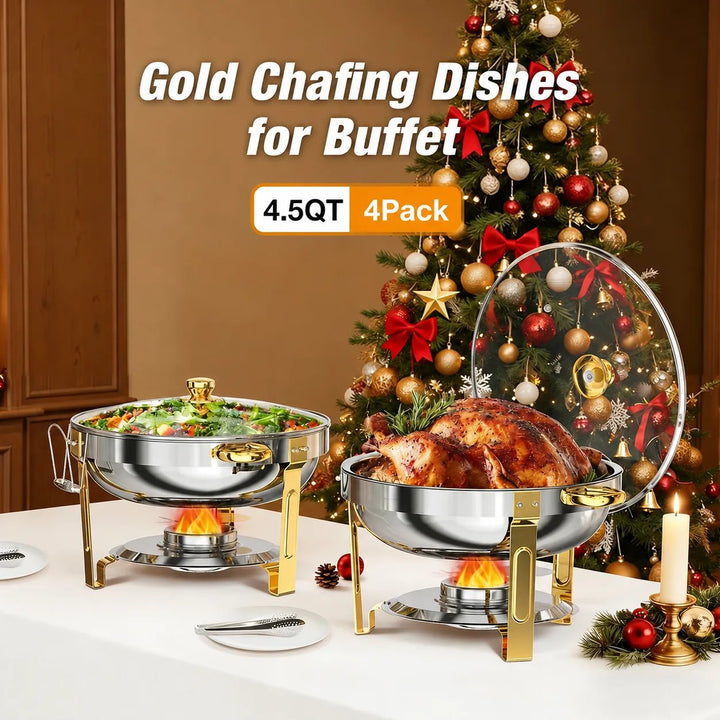 Stainless Steel Chafing Dish Buffet Set 🔥