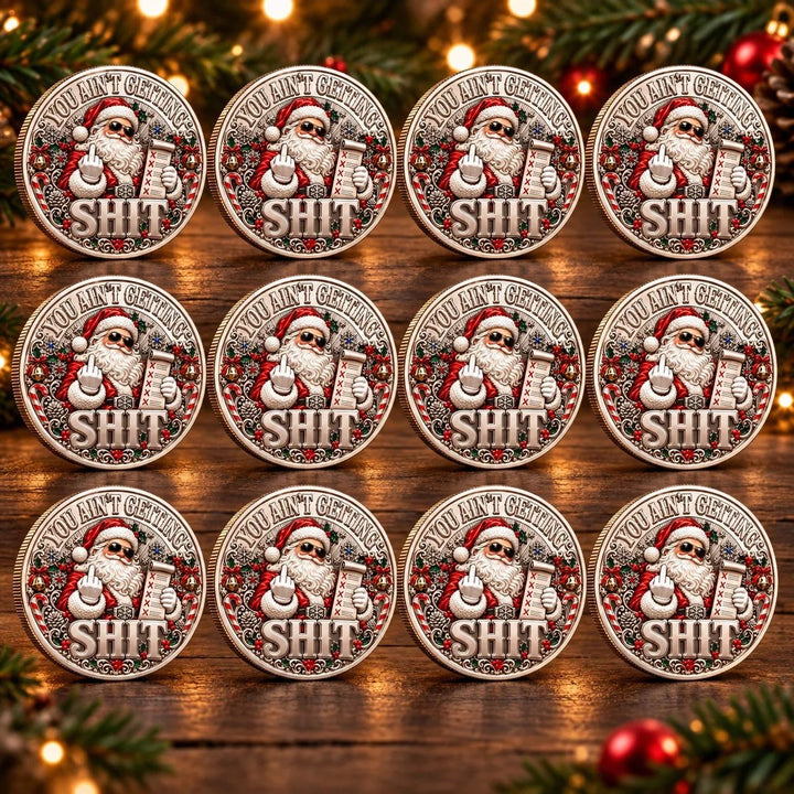 🎅🌟Santa’s Last Gift Adult Humor Commemorative Coin