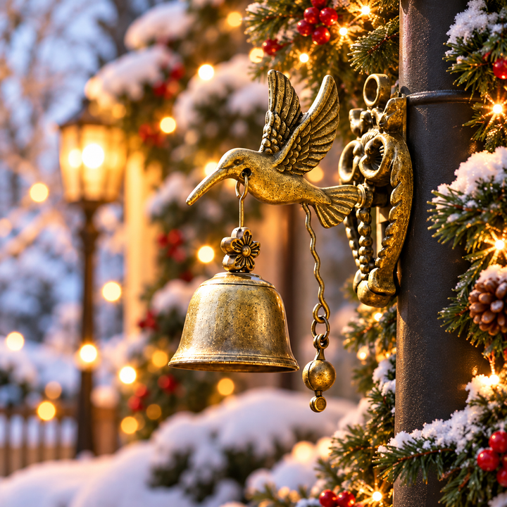 🔔 Vintage Detective Bell Wind Chime – Charming Indoor & Outdoor Home Decor Gift ✨
