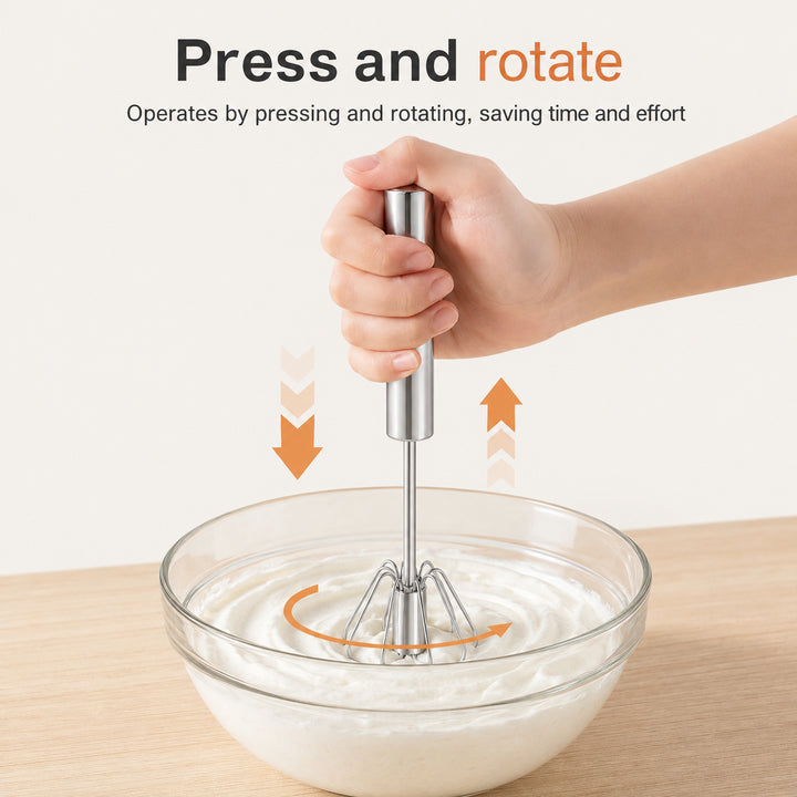 Stainless Steel Rotating Whisk