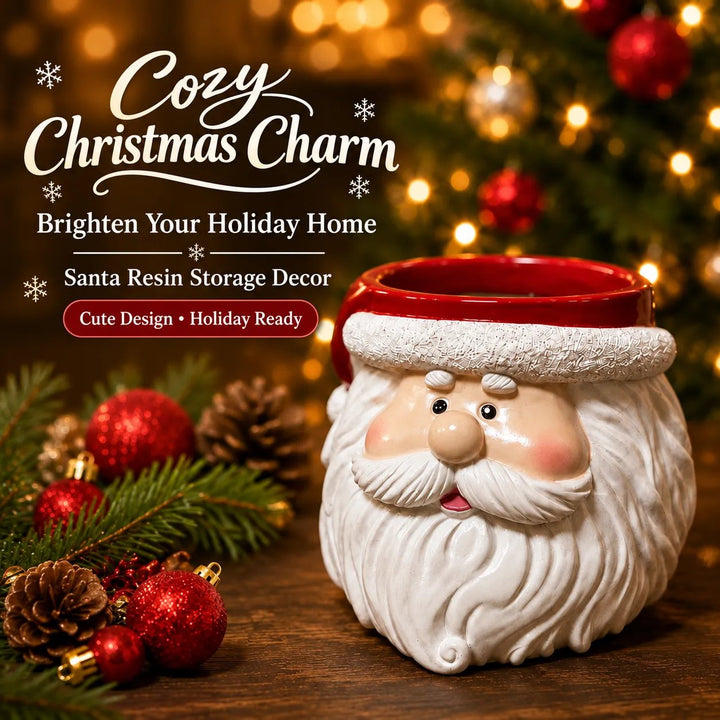 Christmas Santa Utensil Holder – Festive Countertop Organizer