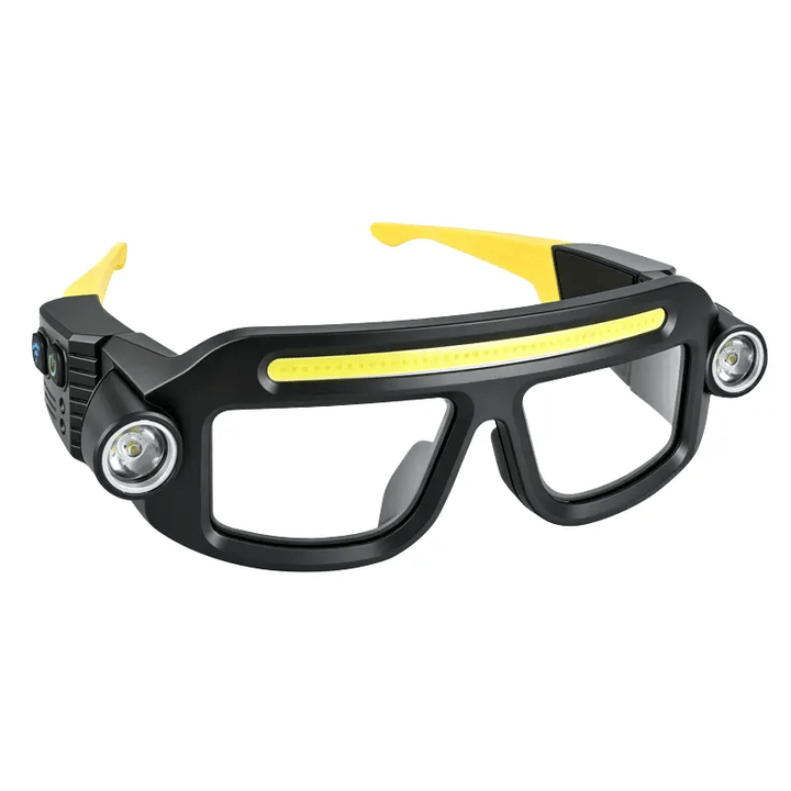 ⚡ Hands-Free LED Headlamp Glasses — 5 Lighting Modes for Work, Repairs & Outdoor Use