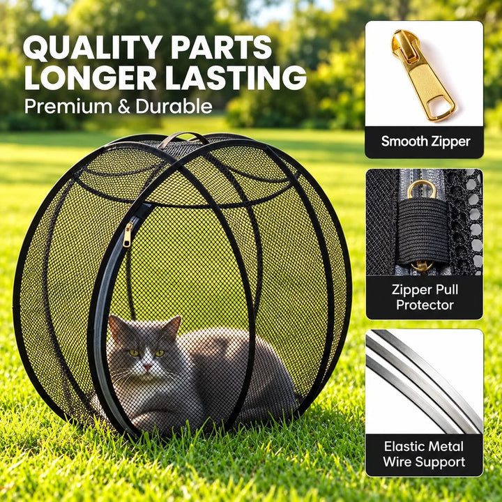 Christmas Cat Adventure Rolling Playpen