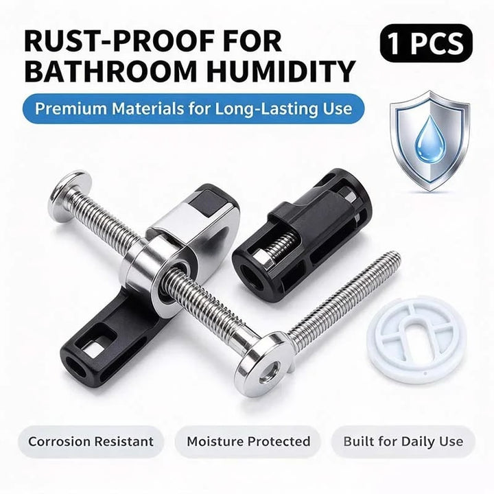 Universal Toilet Seat Bolt Kit Screws Quick Release Easy Install Toilet Seat Replacement Parts🚽