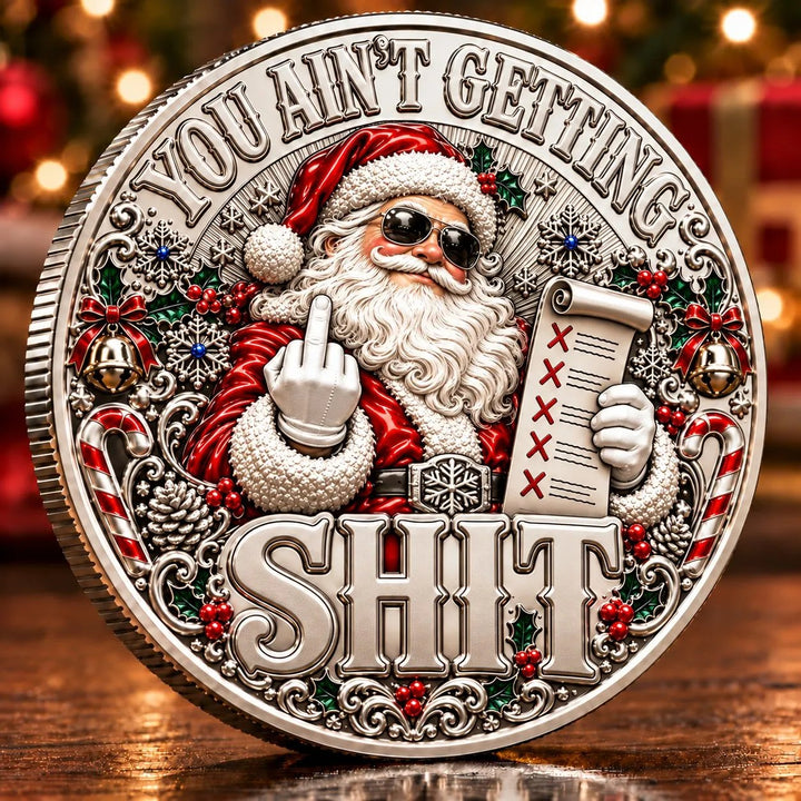 🎅🌟Santa’s Last Gift Adult Humor Commemorative Coin