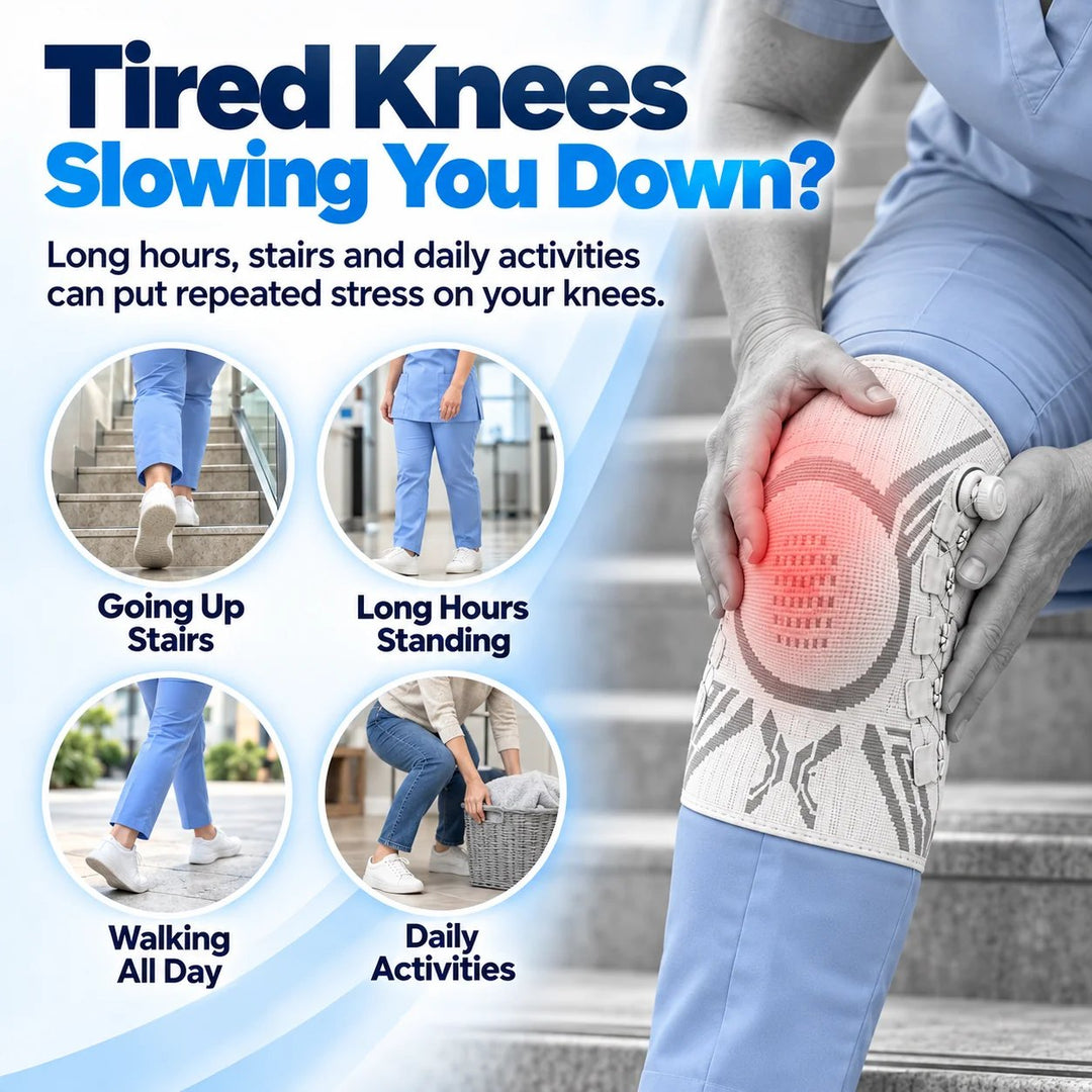 🦵 Adjustable Knee Support Brace – Compression & Stability for Everyday Movement