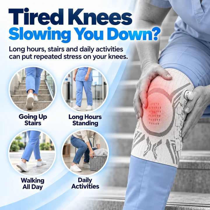 🦵 Adjustable Knee Support Brace – Compression & Stability for Everyday Movement