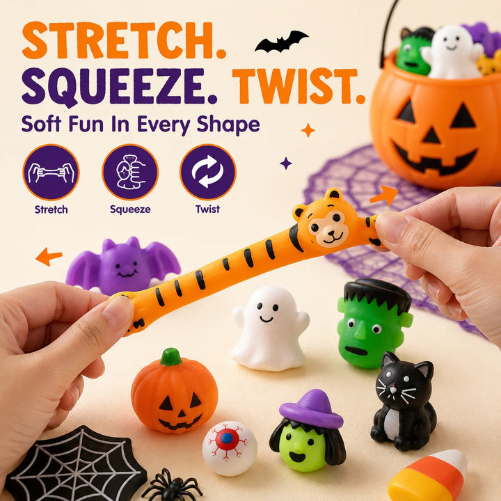 (🎁Last Day 49% OFF)🎃30PCS Halloween Mochi Squishy Toys