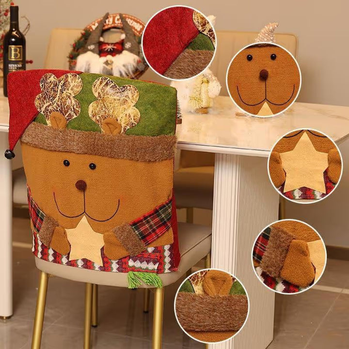 (🎅Early Christmas Sale-49% OFF) Cute Christmas Themed Chair Cover🎄