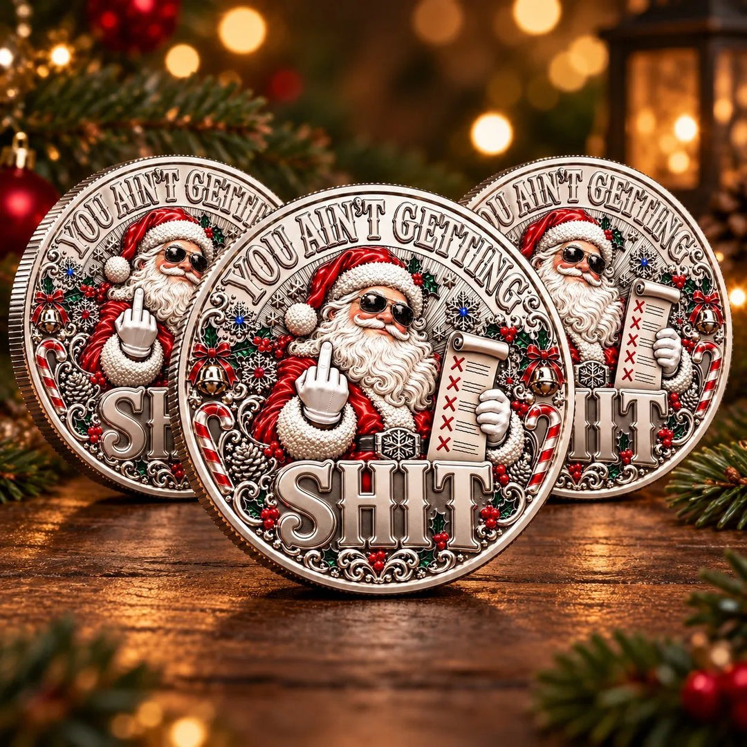 🎅🌟Santa’s Last Gift Adult Humor Commemorative Coin