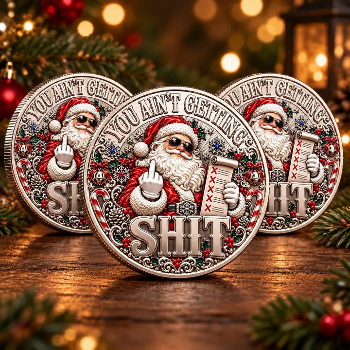 🎅🌟Santa’s Last Gift Adult Humor Commemorative Coin