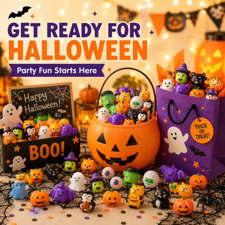 (🎁Last Day 49% OFF)🎃30PCS Halloween Mochi Squishy Toys