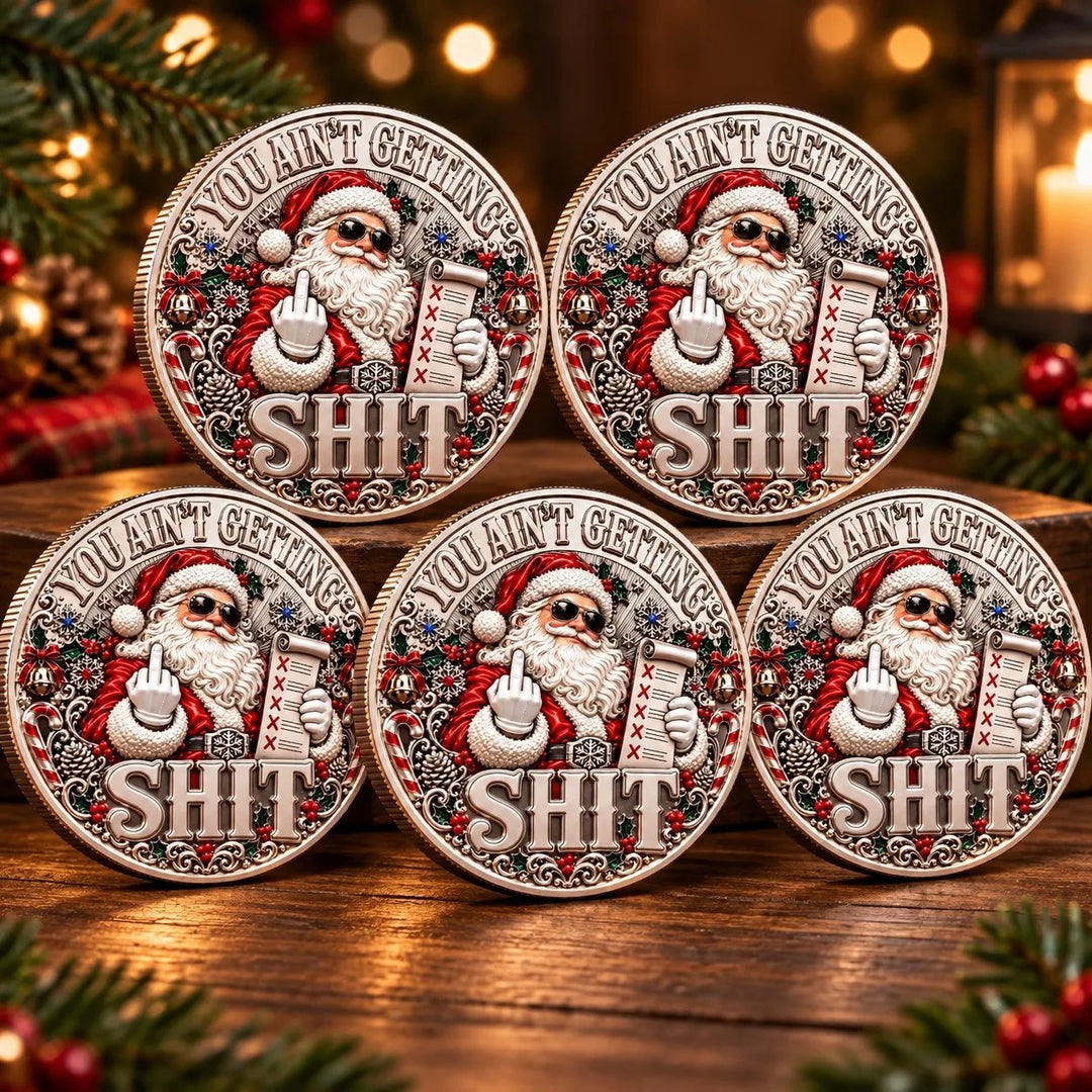 🎅🌟Santa’s Last Gift Adult Humor Commemorative Coin