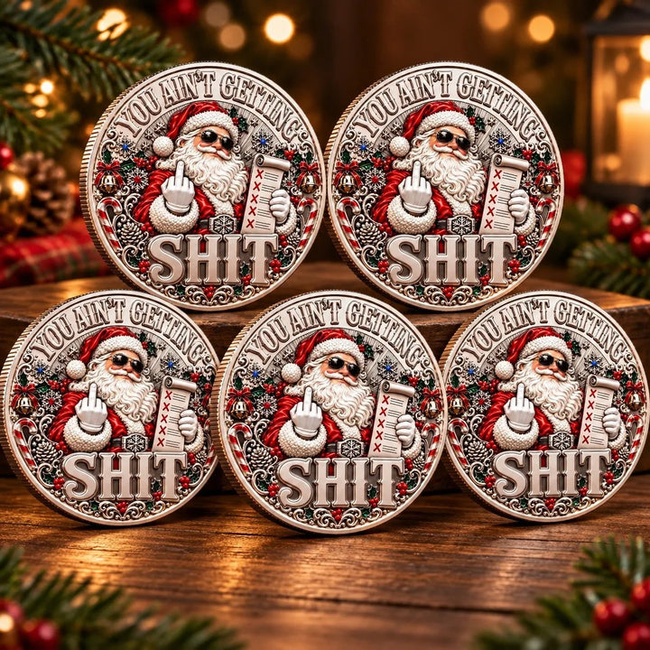 🎅🌟Santa’s Last Gift Adult Humor Commemorative Coin