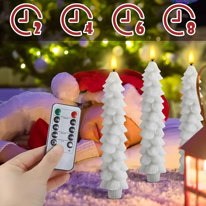 (🎅Early Christmas Sale-49% OFF) Flameless Taper Candles 🕯