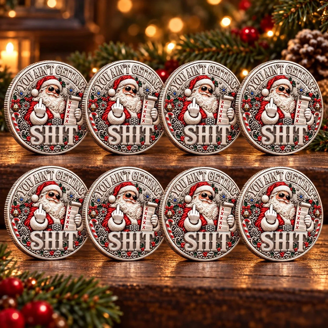 🎅🌟Santa’s Last Gift Adult Humor Commemorative Coin