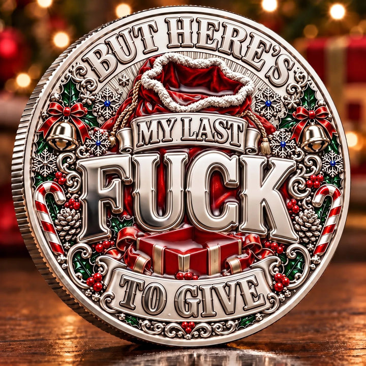 🎅🌟Santa’s Last Gift Adult Humor Commemorative Coin