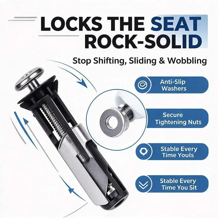 Universal Toilet Seat Bolt Kit Screws Quick Release Easy Install Toilet Seat Replacement Parts🚽
